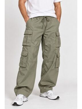 PacSun Parker Baggy Cargo Pants Men's M Dusty Olive Utility Gorpcore Y2K